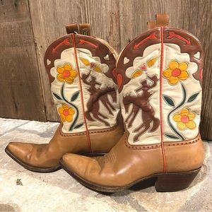 SOLD!!! On EBay Liberty Vintage Bucking Bronc shortie cowboy boots handmade